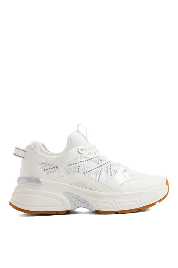 Haddey Ladies White Joggers