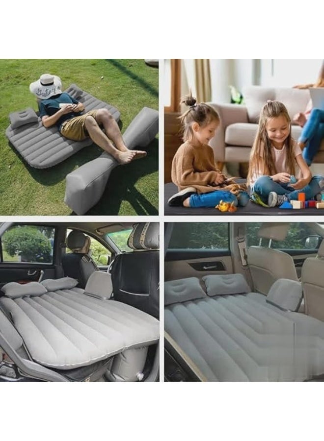 Macon Car Inflatable Bed, Portable Car Air Mattress for Back Seat, Travel and Camping Use | Lightweight Foldable Car Bed with Air Pump, 2 Air Pillows, and Repair Kit | Durable PVC Flocking Car Mattress for SUV, Sedan, and Family Cars | Comfortable Sleeping Bed for Long Road Trips, Outdoor Adventures, Rest, and Relaxation | Easy to Inflate and Store | Ideal Travel Accessory for Couples, Kids, and Travelers - Image 3