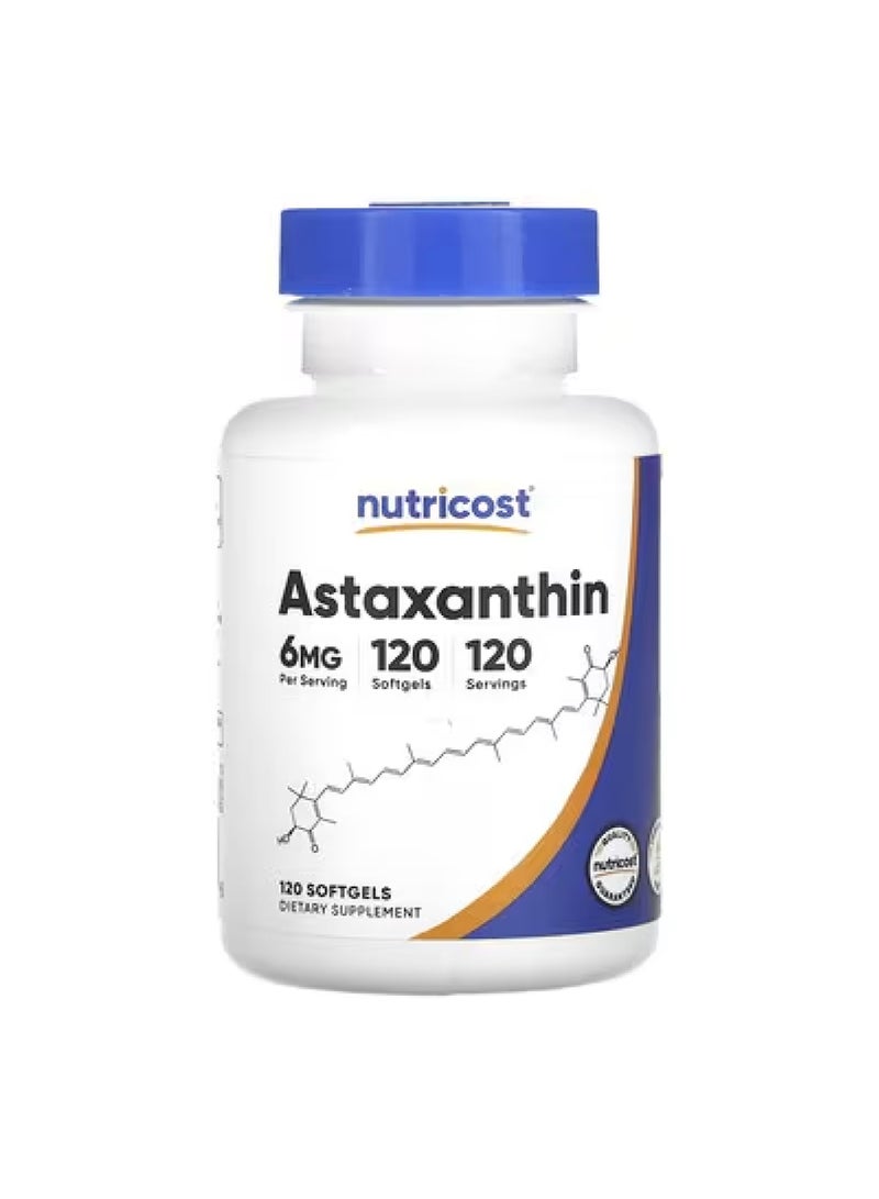 Nutricost Astaxanthin, 6 mg, 120 Softgels