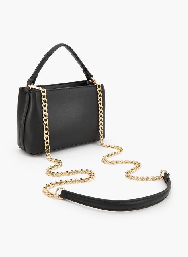 Flora Bella By Shoexpress BLACK Crossbody Bag With Detachable Chain Strap for Women | Best Price UAE