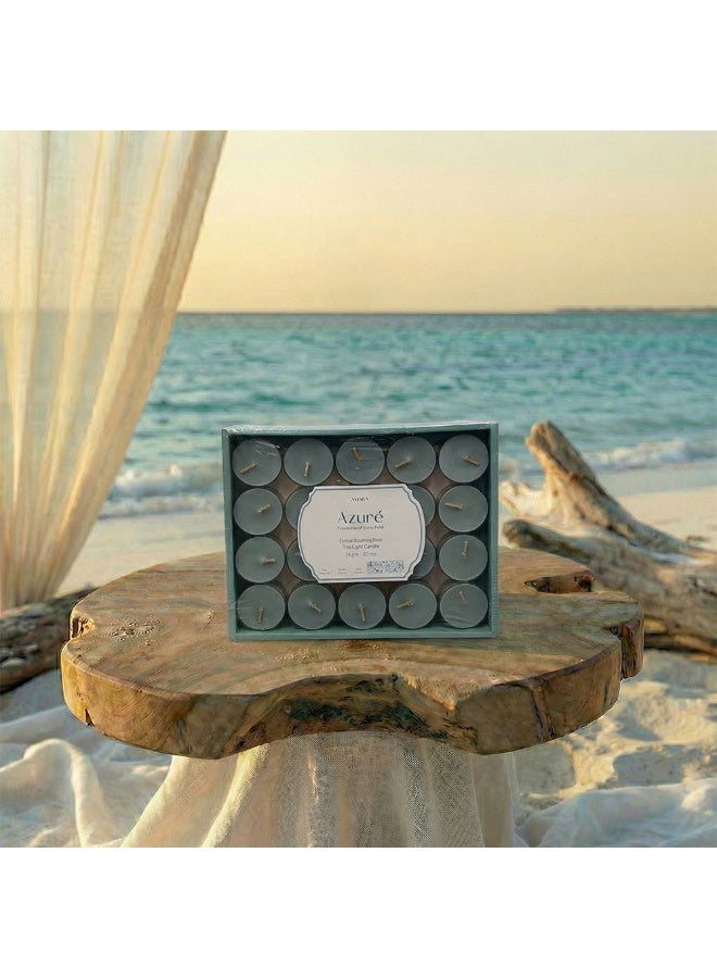 Amara Azure (14G) Eternal Blooming Rose Tea Light Candle - Image 1