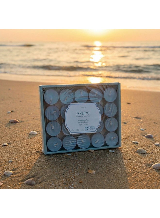 Amara Azure (14G) Eternal Blooming Rose Tea Light Candle - Image 3
