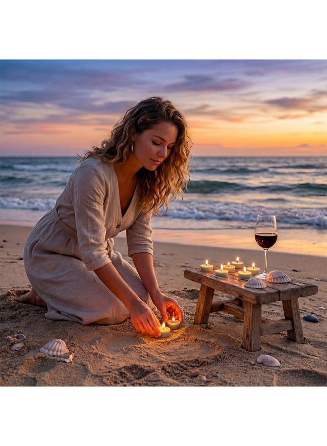 Amara Azure (14G) Eternal Blooming Rose Tea Light Candle - Image 4