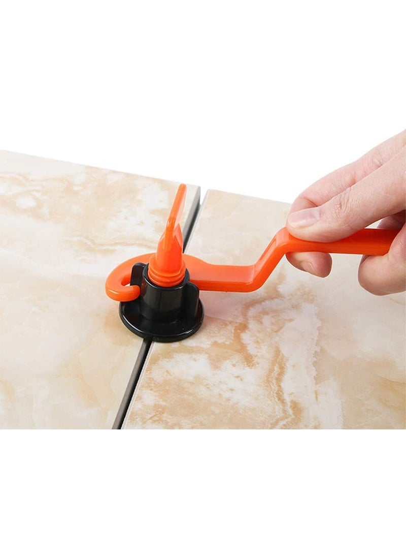 FLAMINGO ENTERPRISE 50 pcs Reusable Tile Leveling System kit Tile Leveller Spacer with Special Wrench Suitable for 3mm25mm Tile Thickness Multicolor  - Image 4