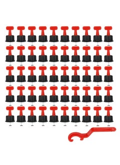 FLAMINGO ENTERPRISE 50 pcs Reusable Tile Leveling System kit Tile Leveller Spacer with Special Wrench Suitable for 3mm25mm Tile Thickness Multicolor  - Image 1