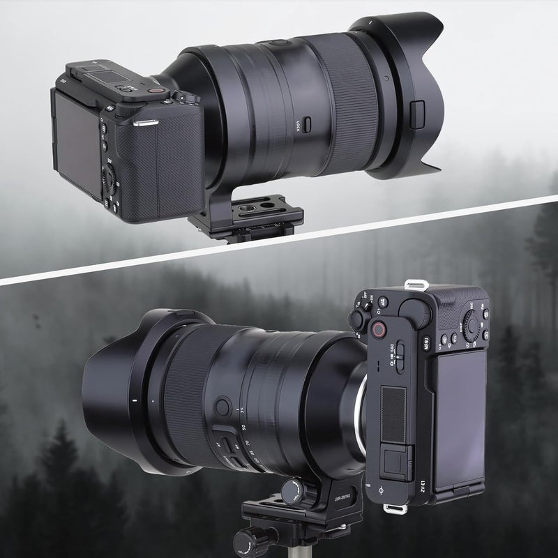 Haoge LMR-SM140 Lens Collar Replacement Foot Tripod Mount Ring Socket Stand Base for Sigma 100-400mm f/5-6.3 DG OS HSM Lens (Canon EF-Mount or Nikon F-Mount) Built-in Arca Type Quick Release Plate - Image 2