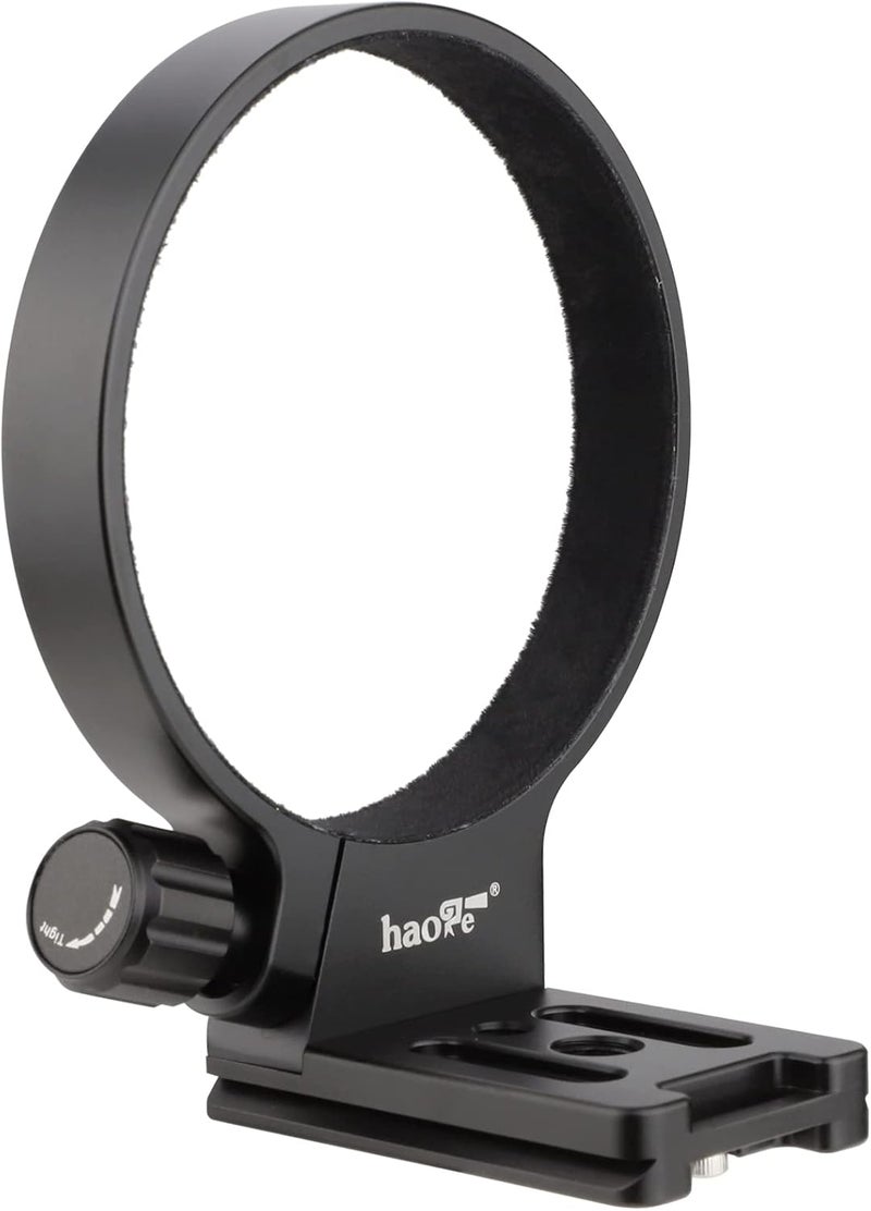 Haoge LMR-SM140 Lens Collar Replacement Foot Tripod Mount Ring Socket Stand Base for Sigma 100-400mm f/5-6.3 DG OS HSM Lens (Canon EF-Mount or Nikon F-Mount) Built-in Arca Type Quick Release Plate - Image 1