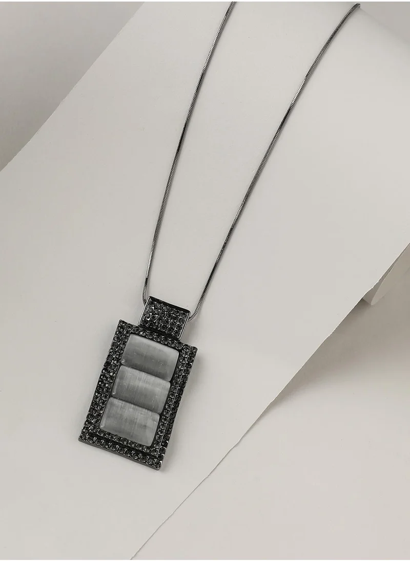 SOHI Geometric Vista Pendant Necklace