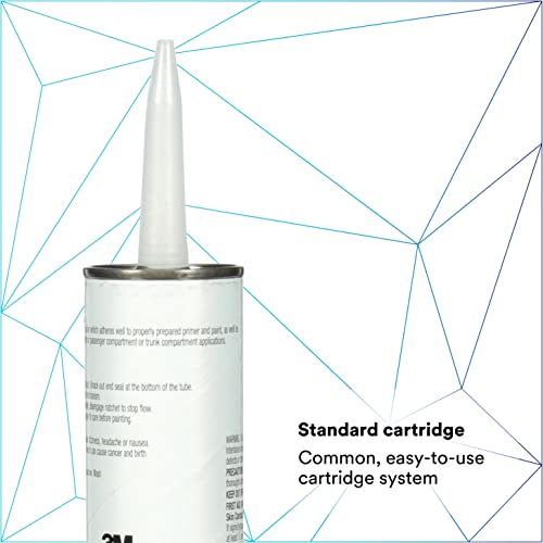 3M Ultrapro Autobody Sealant, 08300, Tan Color, High-Solids, Heavy-Bodied, Fast-Curing, Solvent-Based, 1/10 gal/10 fl oz Cartridge - Image 5