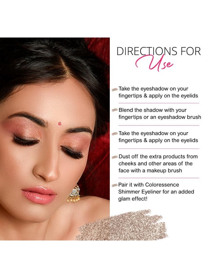 Coloressence Ultra Graphic Eyeshadow | 14 Shimmery Eyeshadow Shades With Glittery Effect | Long Lasting And Crease Resistant Finish | Eyeshadow Brush Free - Brown Lava 