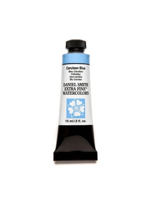 Daniel Smith Extra Fine Watercolor 15ml Paint Tube, Cerulean Blue