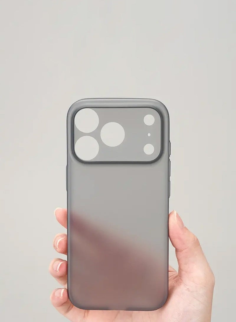 Techie Ultra Thin Frosted Matte Back Cover Case for iPhone 17 Pro – Slim, Smooth, Anti-Fingerprint – Frosted Black - Image 4