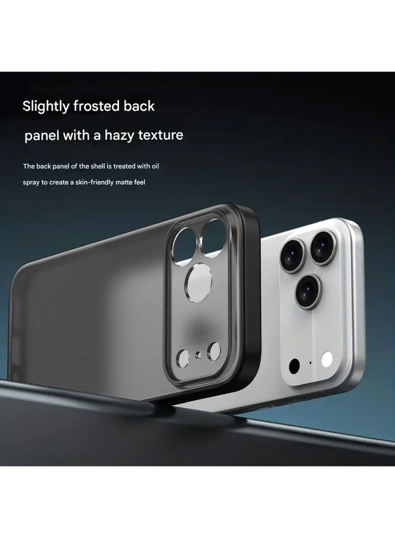 Techie Ultra Thin Frosted Matte Back Cover Case for iPhone 17 Pro – Slim, Smooth, Anti-Fingerprint – Frosted Black - Image 5