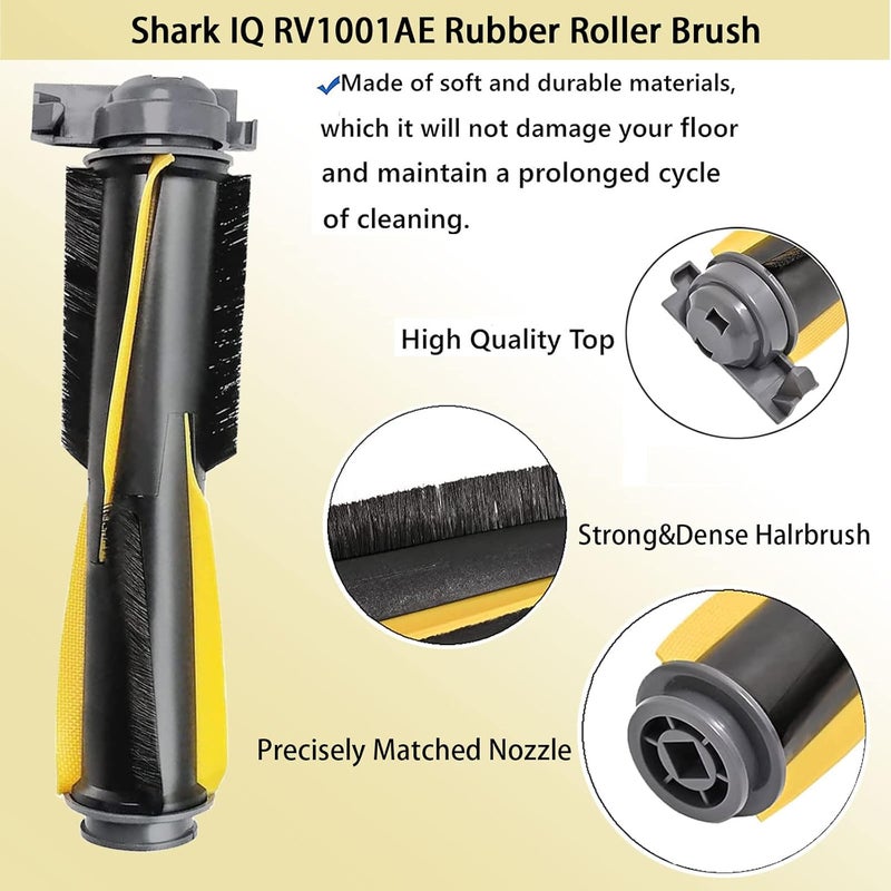 Eifrthe طقم قطع الغيار لروبوت المكنسة الكهربائية Shark IQ RV1001AE، Shark AV911S EZ، AV1010AE RV1000 RV1001 AV970 AV993 AV1002AE UR1000SR UR1005AE، فرشاة رئيسية، مرشحات، فرش جانبية، مرشح أولي - Image 4
