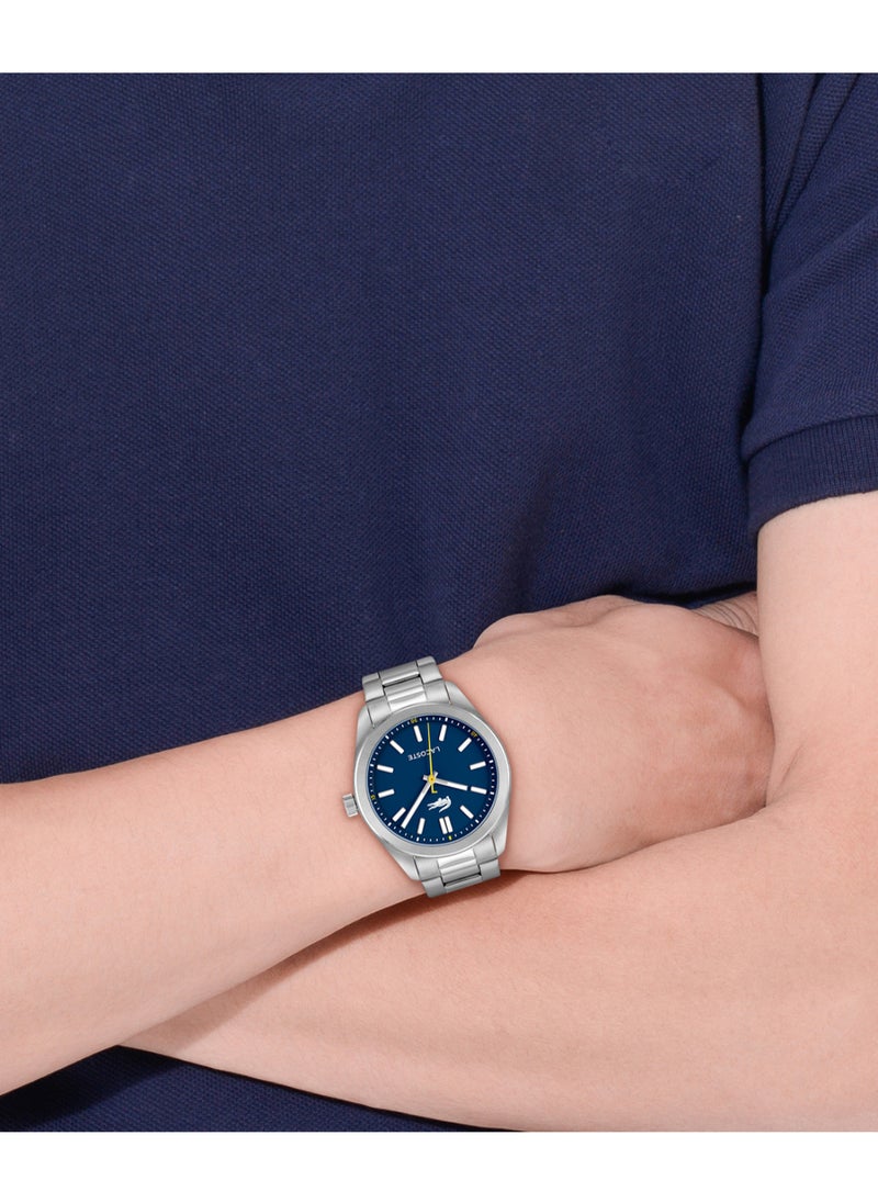 LACOSTE - LACOSTE ROUND ANALOG MEN'S BLUE CASE WATCH - 2011352 - Image 1