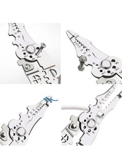 uptodateproducts Uptodateproducts Multifunctional Wire Stripper Crimper Cable Cutter Plier Professional Electrical Wire Stripping Tool Self Adjusting Wire Stripper and Cutter for Electrical Cable Cutting  - Image 2