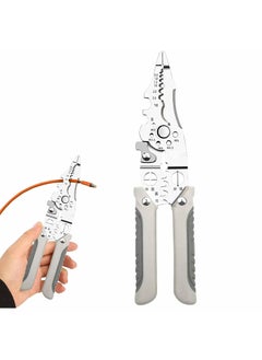 uptodateproducts Uptodateproducts Multifunctional Wire Stripper Crimper Cable Cutter Plier Professional Electrical Wire Stripping Tool Self Adjusting Wire Stripper and Cutter for Electrical Cable Cutting  - Image 1