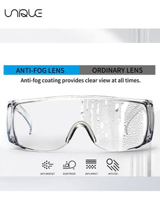 2 Pcs Clear Safety Glasses - Anti Dust Impact Scratch Resistant Splash Proof Goggles - for Home Lab Workplace, DIY, Lab, Welding, Grinding, CyclingEye Protection - view 4