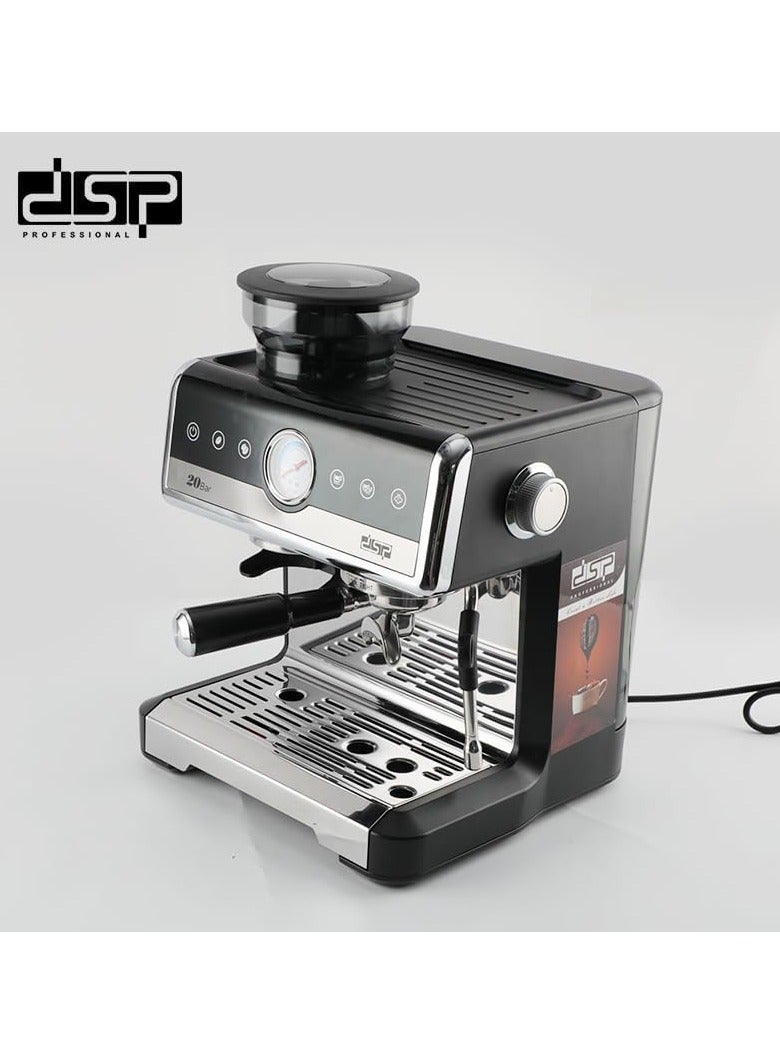 DSP 2in1 Espresso Coffee Maker 2.6L Water Tank 2250W 150W Ulka 20 BAR 4 BAR - Image 2