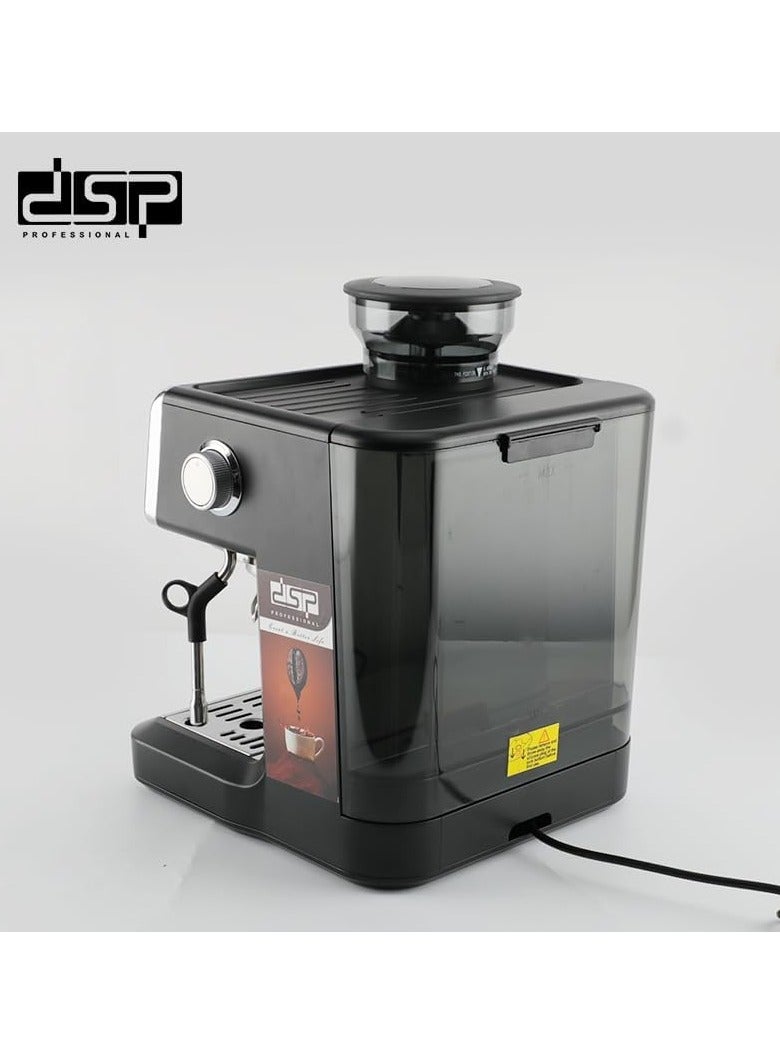 DSP 2in1 Espresso Coffee Maker 2.6L Water Tank 2250W 150W Ulka 20 BAR 4 BAR - Image 4