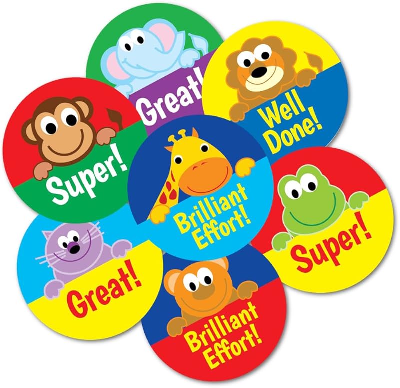 SuperStickers Animal Praise Variety Sticker (Pack of 245 x 19mm Stickers), DMSD13839