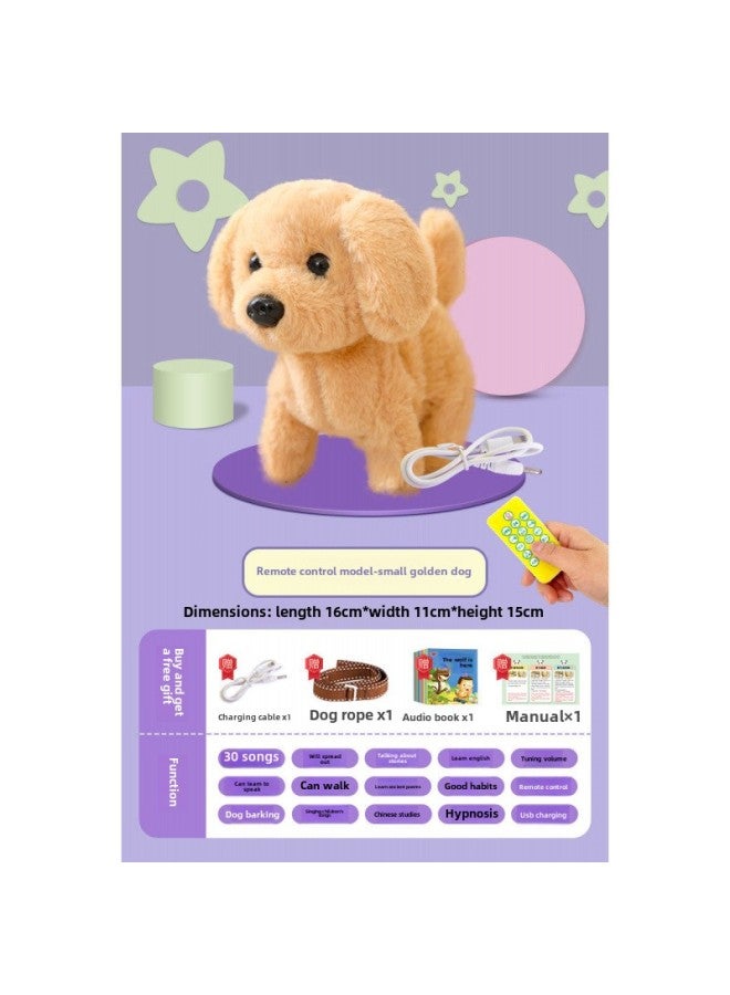 Electric Dog Dog Toy Walking Call Plush Electronic Pet Puppy Children Baby Toy Boys Girls-Color:[remote Control Model—little King Kong] 1000 Early Education/learn To Speak/single Children's Songs/selling Stories/dog Barking/shirting/walking-Specifications:Official Standard  - Image 1