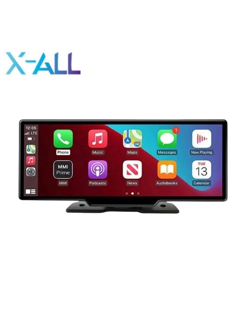 X-All - Dash cam, two cameras with screen + 4GB RAM + 64GB memory + CarPlay + SIM card - Image 1