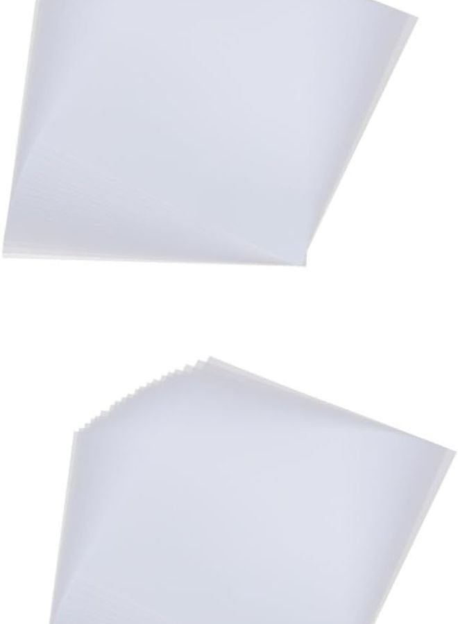 Reusable High Temperature Ironing Papers 2 Sets 40 Pcs Transparent Plastic Craft Template - Image 1