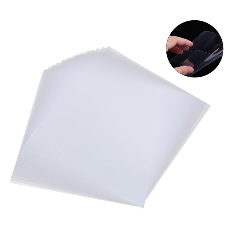 Reusable High Temperature Ironing Papers 2 Sets 40 Pcs Transparent Plastic Craft Template - Image 3
