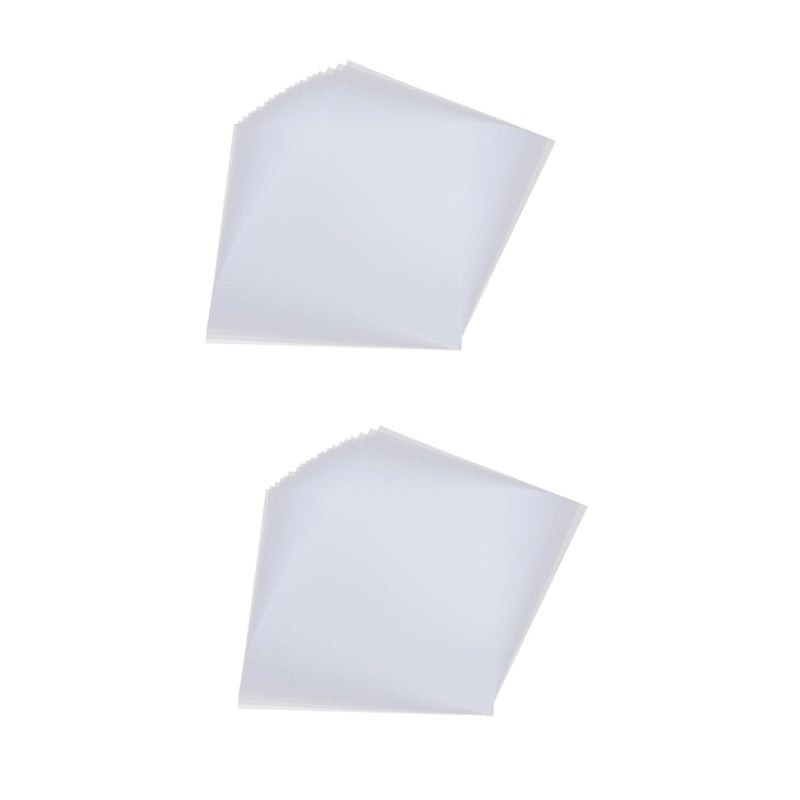 Reusable High Temperature Ironing Papers 2 Sets 40 Pcs Transparent Plastic Craft Template - Image 2