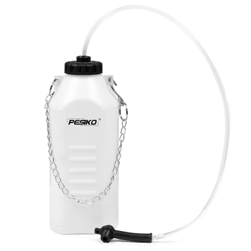 PESIKO 1L Brake Bleeder Bottle One Person, Brake Fluid Bleeding kit with 24 inch Tube and Rubber Connector for Collect Brake Fluid - Image 1