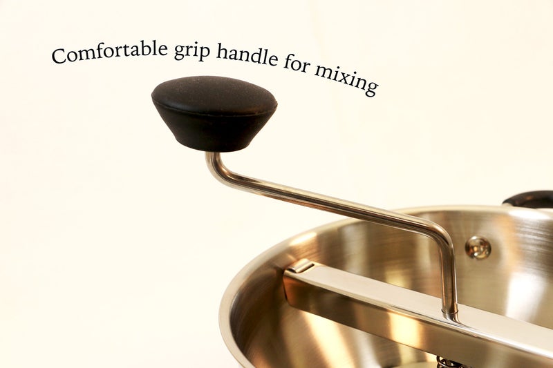ExcelSteel Food Mill W/3 Grinding Sizes, 17" x 8.25" x 3.75", for Versatile Textures in Soups, Sauces, and Foods, Medium - Image 2