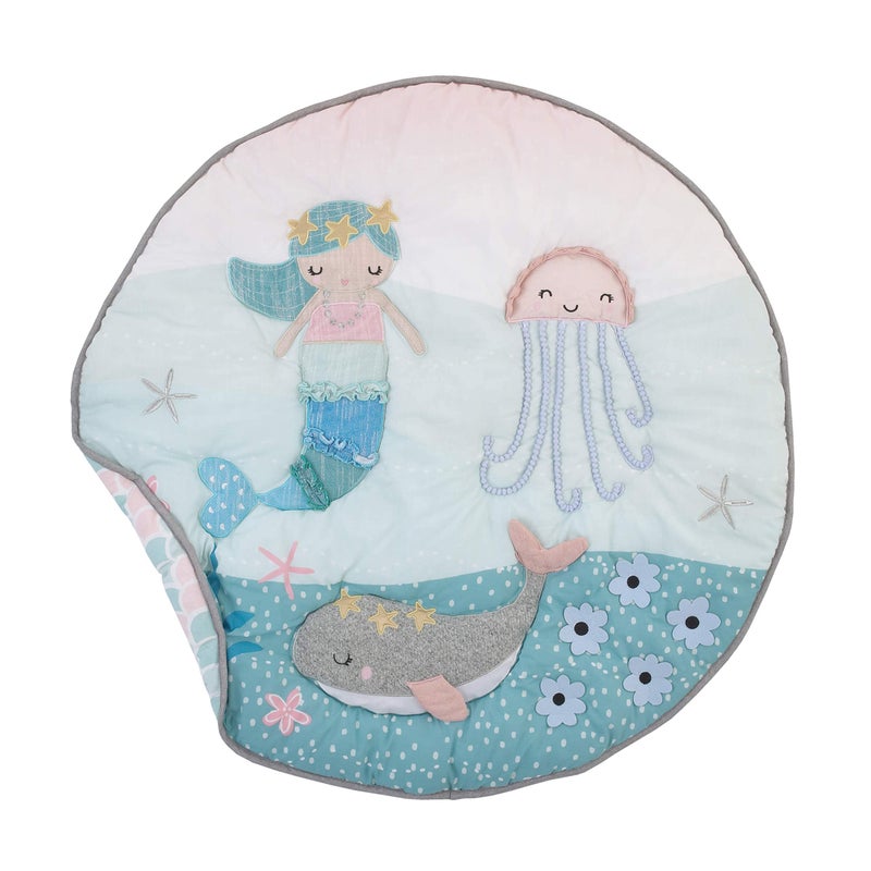 NoJo NoJo Sugar Reef Mermaid 4 Piece Nursery Crib Bedding Set 