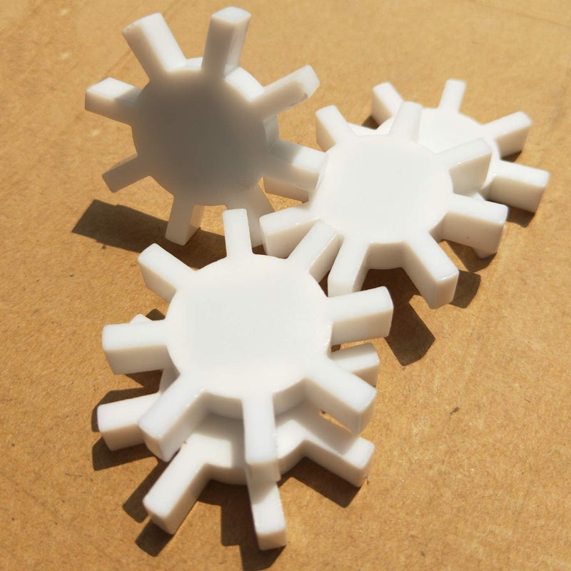 BBTCTY (Set of 3) Magnetic Stirrer Stir Bar PTFE Magnetic Mixer Stir Bars Gear Shape - Image 4