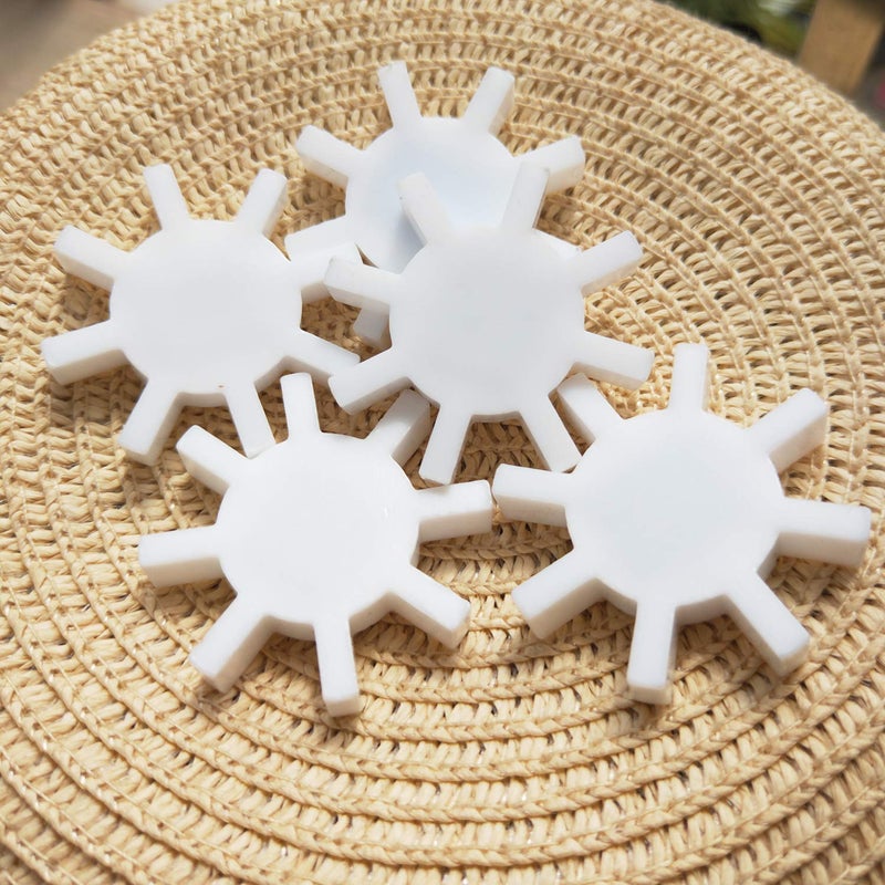 BBTCTY (Set of 3) Magnetic Stirrer Stir Bar PTFE Magnetic Mixer Stir Bars Gear Shape - Image 5