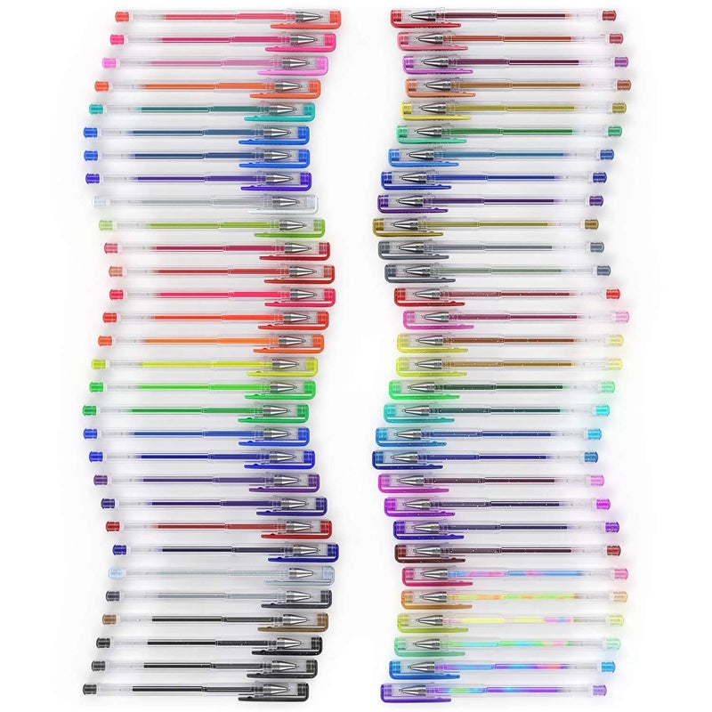 ARTEZA Gel Pens, Set of 60 â€“ Fine Point Colored Ink Pens for Journaling, Adult Coloring, Note-Taking & Decorative Writing, Variety of Finishes - Image 3
