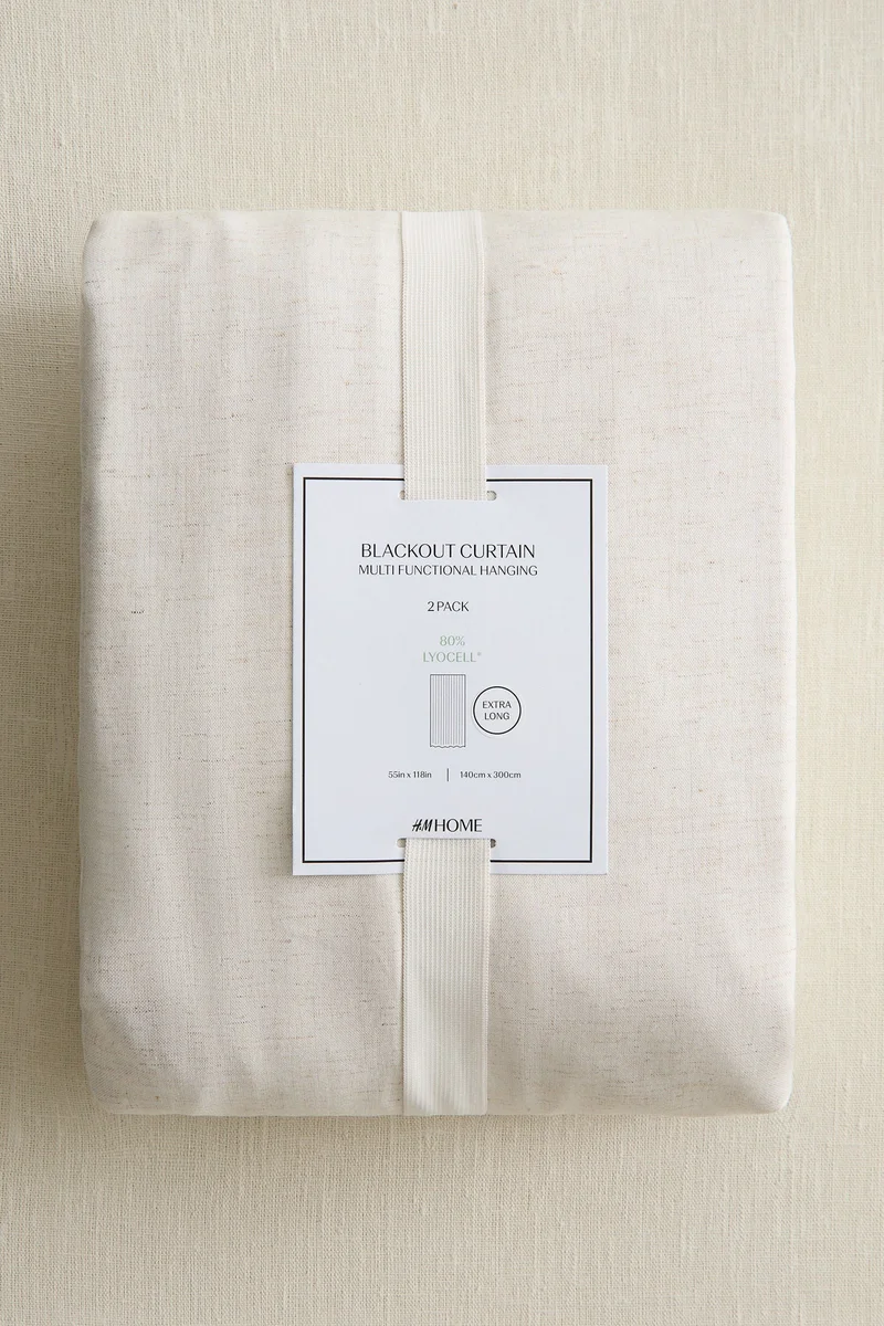 H&M 2-pack long lyocell-blend curtain lengths