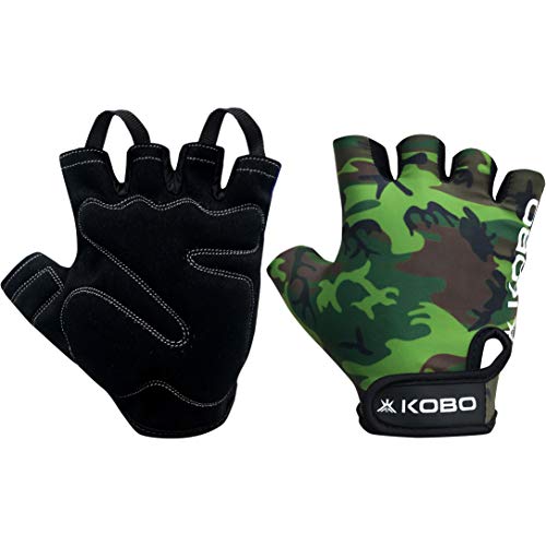 Kobo WTG-30-LARGE Weight Lifting Gym Gloves Camouflage Hand Protector for Fitness Training - Image 5