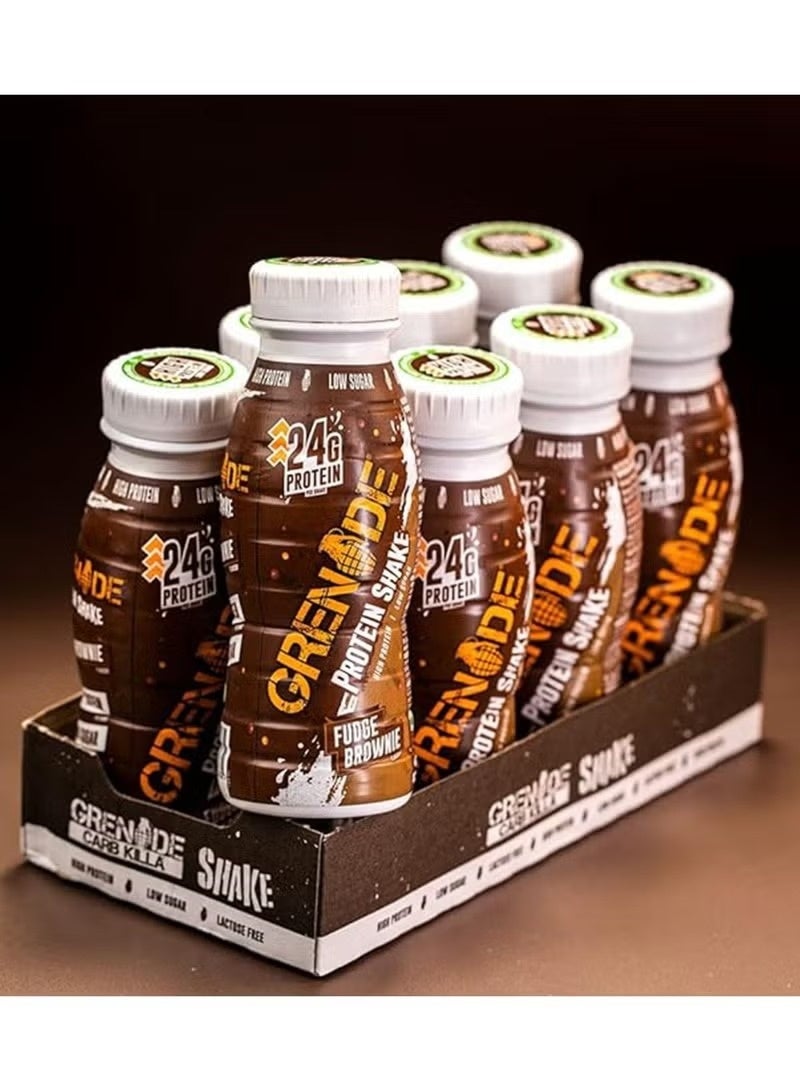 Grenade Protein Shake Fudge Brownie 330ml – 8 Pack (24g Protein) - Image 3