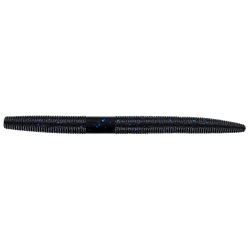Yamamoto 5'' Senko Black W/ Large Blue Flake (10 Pack) - Image 4