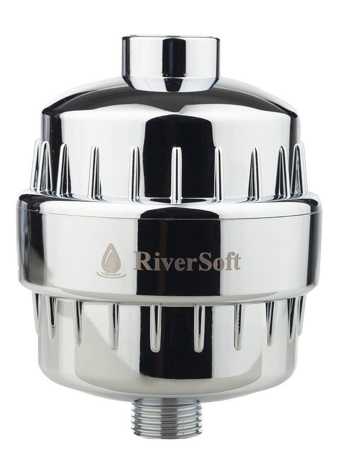 RiverSoft Combo Rain-Shower Set, 10 Inch x 10 Inch rain shower with shower arm 18 inch and Bliss-15 Shower filter for high hardness | (SS304, ABS, Chrome) - Image 4