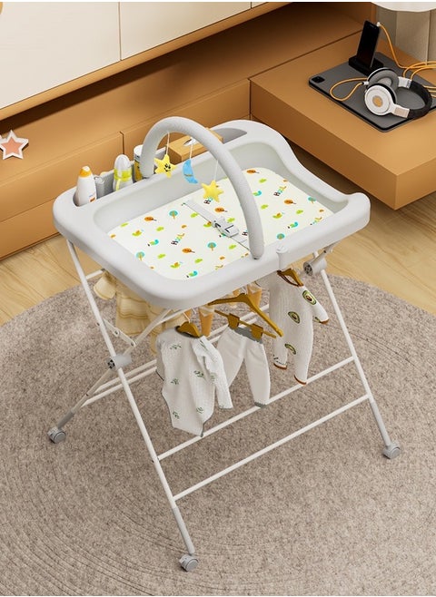 Foldable Portable Diaper Changing Station With Wheels