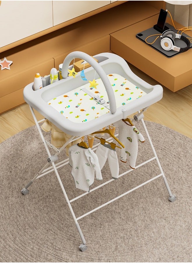 Cute Baby - Foldable Portable Diaper Changing Station With Wheels - Image 1