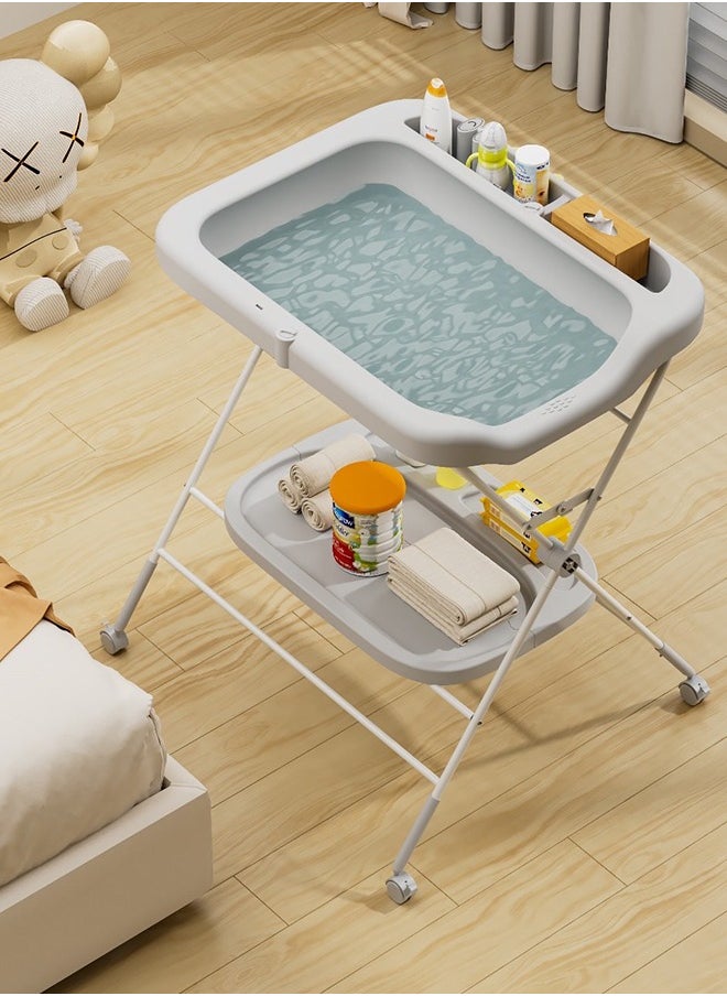 Cute Baby - Foldable Portable Diaper Changing Station With Wheels - Image 1