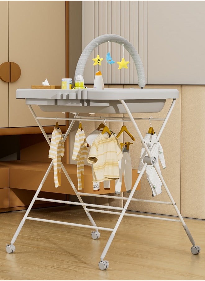 Cute Baby - Foldable Portable Diaper Changing Station With Wheels - Image 1