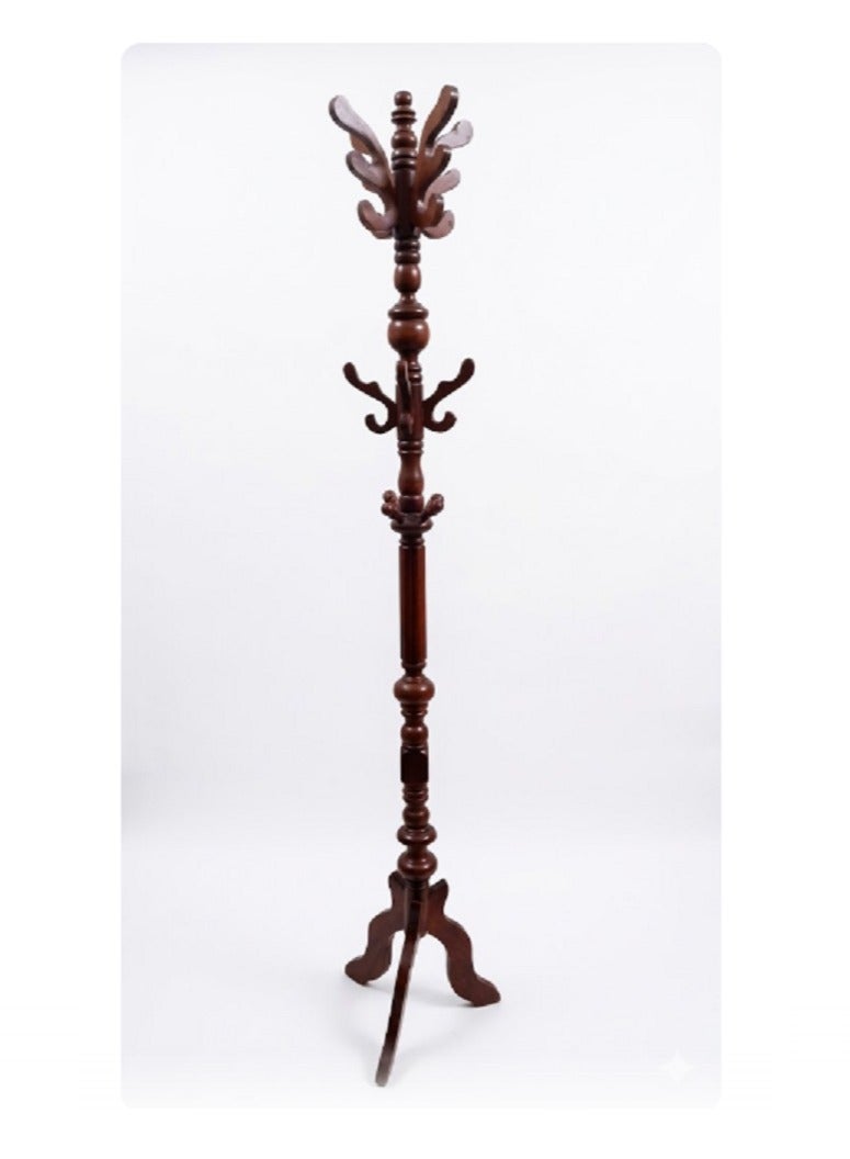 Solid wood coat hanger with swivel head - Image 1