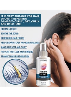 OUHOE Hair Growth Spray, Hair Growth Anti Hair Loss Essence Serum Spray, Ultra Hair Growth Formula Serum Spray, Damaged Dry Hair, Hair Regrowth For Thicker Longer Fuller Hair With Castor Oil Ginger 50ML  - Image 5