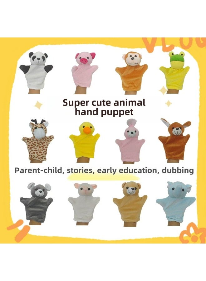 Animal Hand Doll Kindergarten Parent-Child Performance Storytelling Vigor Toys Gloves Doll Dubbing Interactive Teaching Aids Hand Doll-Color:Panda  - Image 2