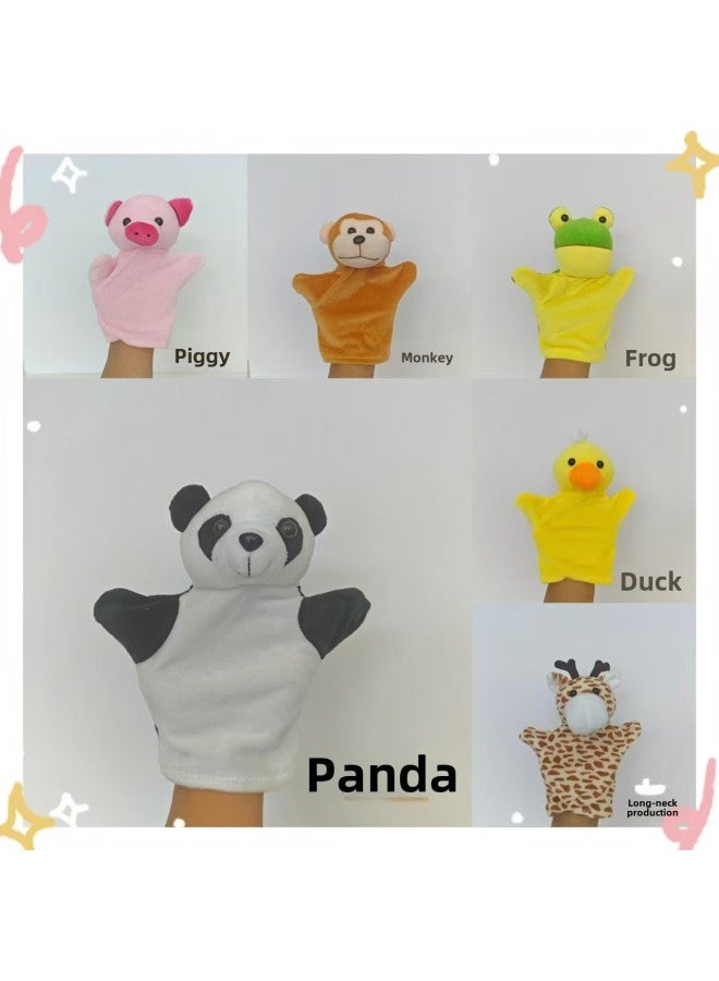 Animal Hand Doll Kindergarten Parent-Child Performance Storytelling Vigor Toys Gloves Doll Dubbing Interactive Teaching Aids Hand Doll-Color:Panda  - Image 3