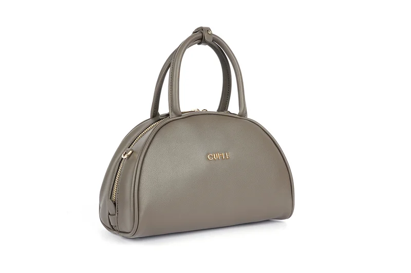 Cuple Semi-circular faux leather handbag